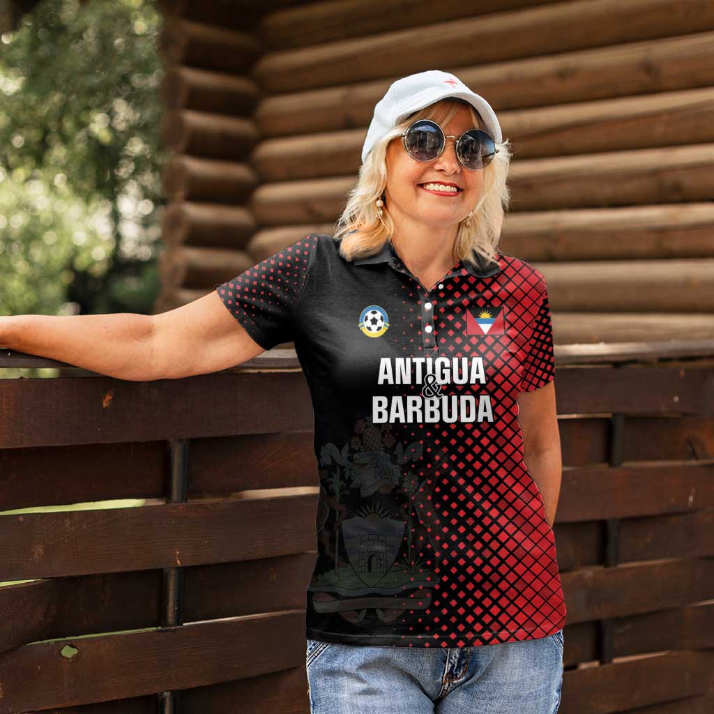 Custom Football Antigua and Barbuda Women Polo Shirt The Benna Boys Go Champions