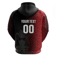 Custom Football Antigua and Barbuda Zip Hoodie The Benna Boys Go Champions