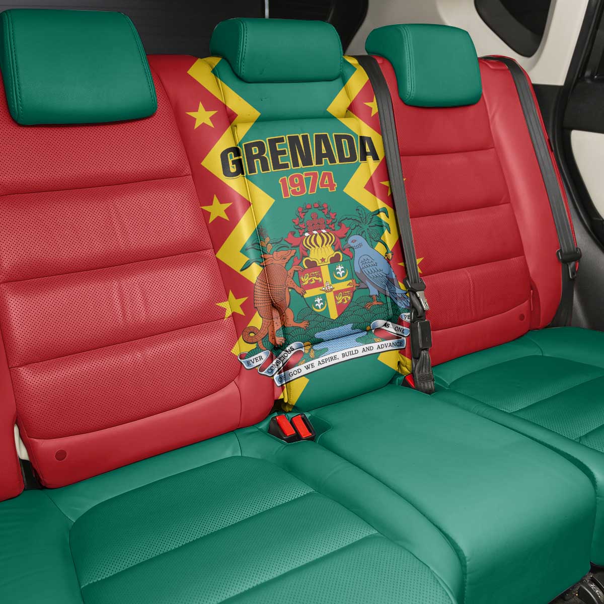Grenada 1974 Back Car Seat Cover Proud To Be Grenadian