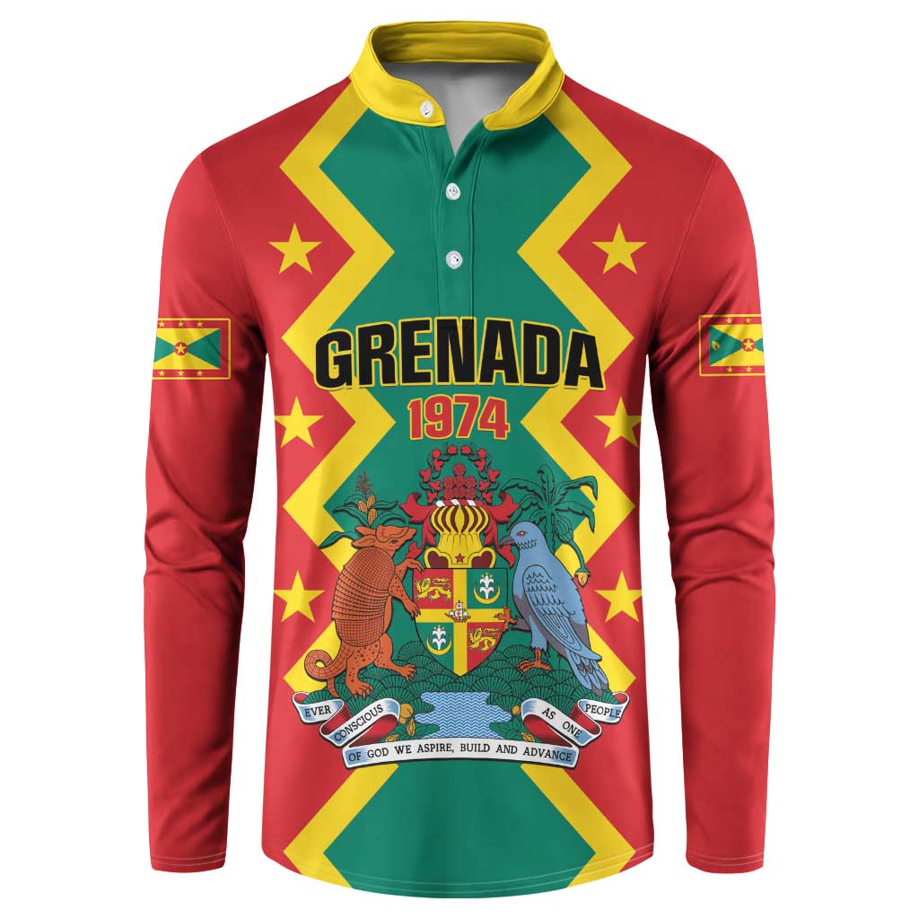 Personalized Grenada 1974 Button Sweatshirt Proud To Be Grenadian