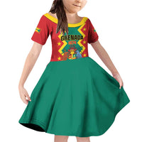 Personalized Grenada 1974 Family Matching Off Shoulder Short Dress and Hawaiian Shirt Proud To Be Grenadian