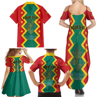 Personalized Grenada 1974 Family Matching Summer Maxi Dress and Hawaiian Shirt Proud To Be Grenadian
