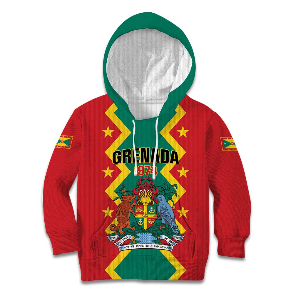 Personalized Grenada 1974 Kid Hoodie Proud To Be Grenadian