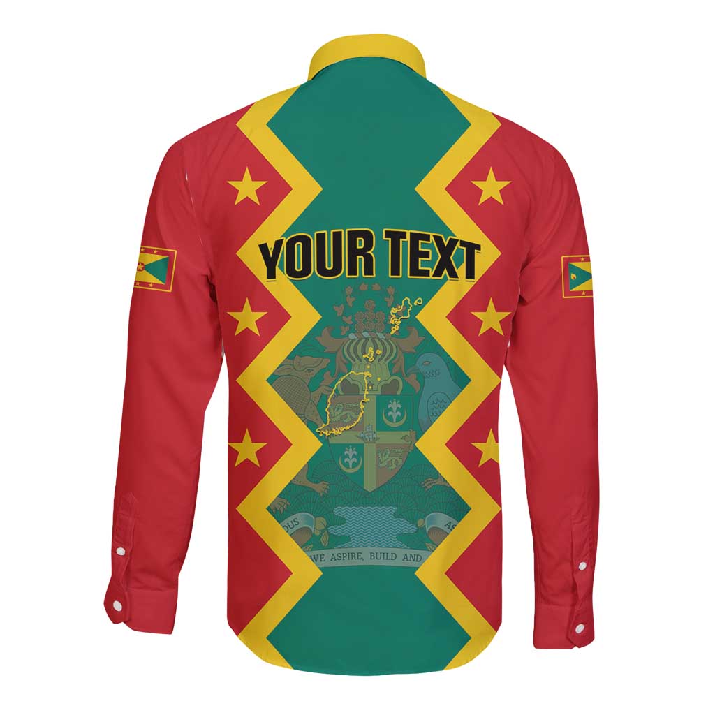 Personalized Grenada 1974 Long Sleeve Button Shirt Proud To Be Grenadian