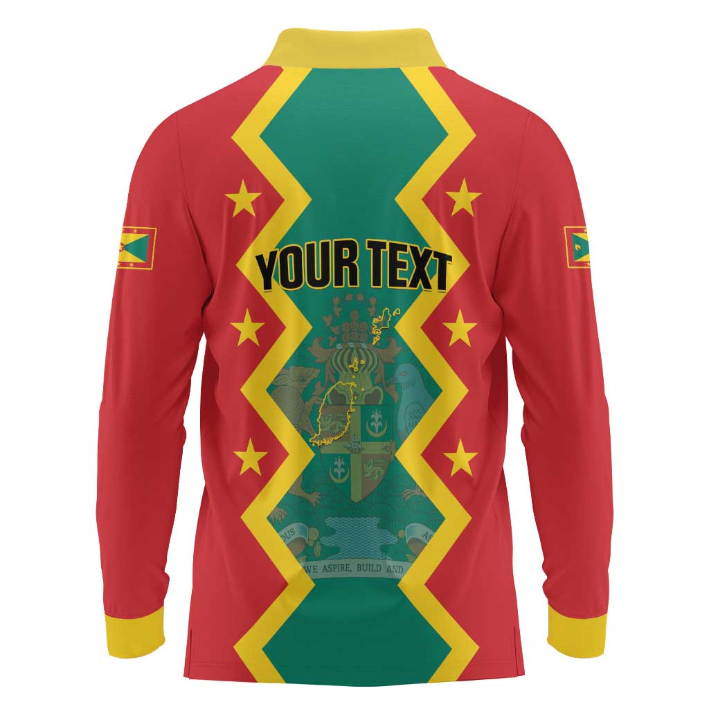 Personalized Grenada 1974 Long Sleeve Polo Shirt Proud To Be Grenadian