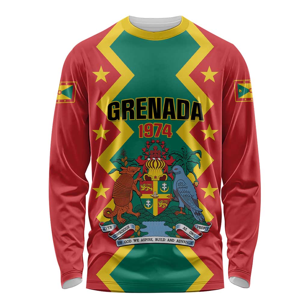 Personalized Grenada 1974 Long Sleeve Shirt Proud To Be Grenadian