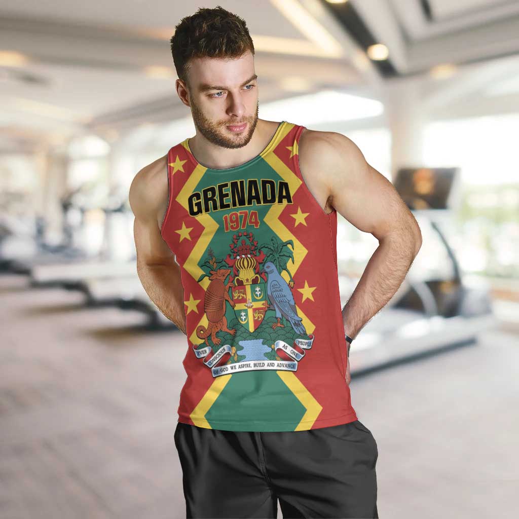 Personalized Grenada 1974 Men Tank Top Proud To Be Grenadian