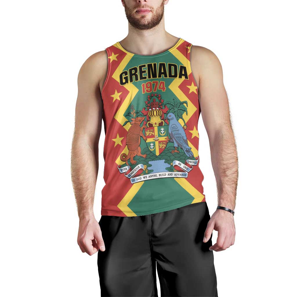 Personalized Grenada 1974 Men Tank Top Proud To Be Grenadian