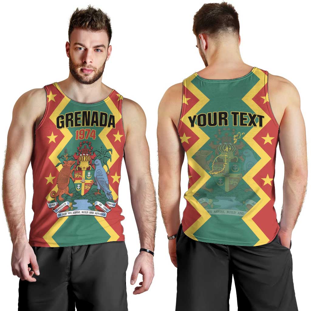 Personalized Grenada 1974 Men Tank Top Proud To Be Grenadian