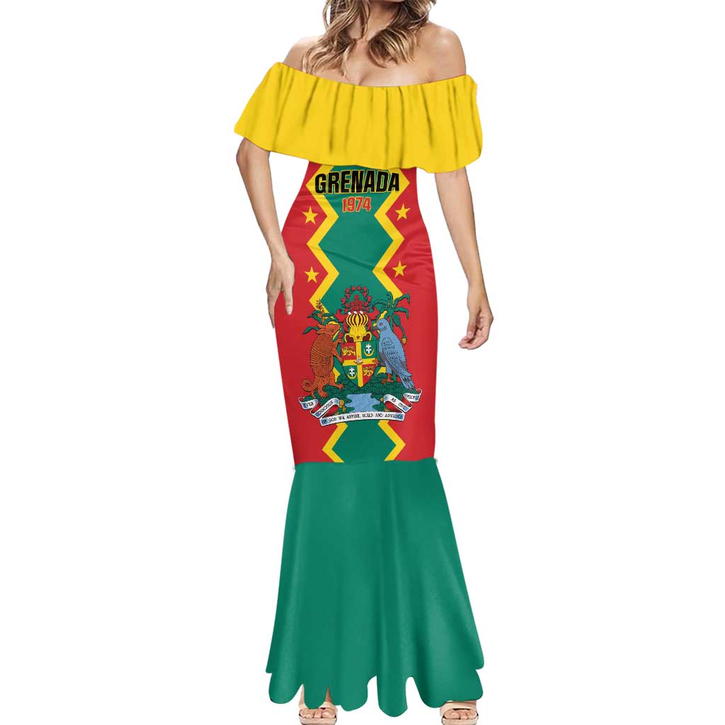 Personalized Grenada 1974 Mermaid Dress Proud To Be Grenadian