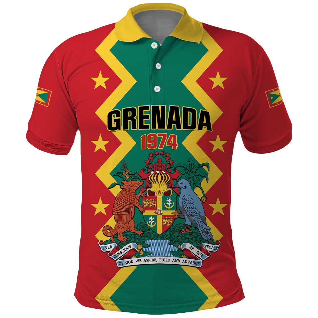 Personalized Grenada 1974 Polo Shirt Proud To Be Grenadian