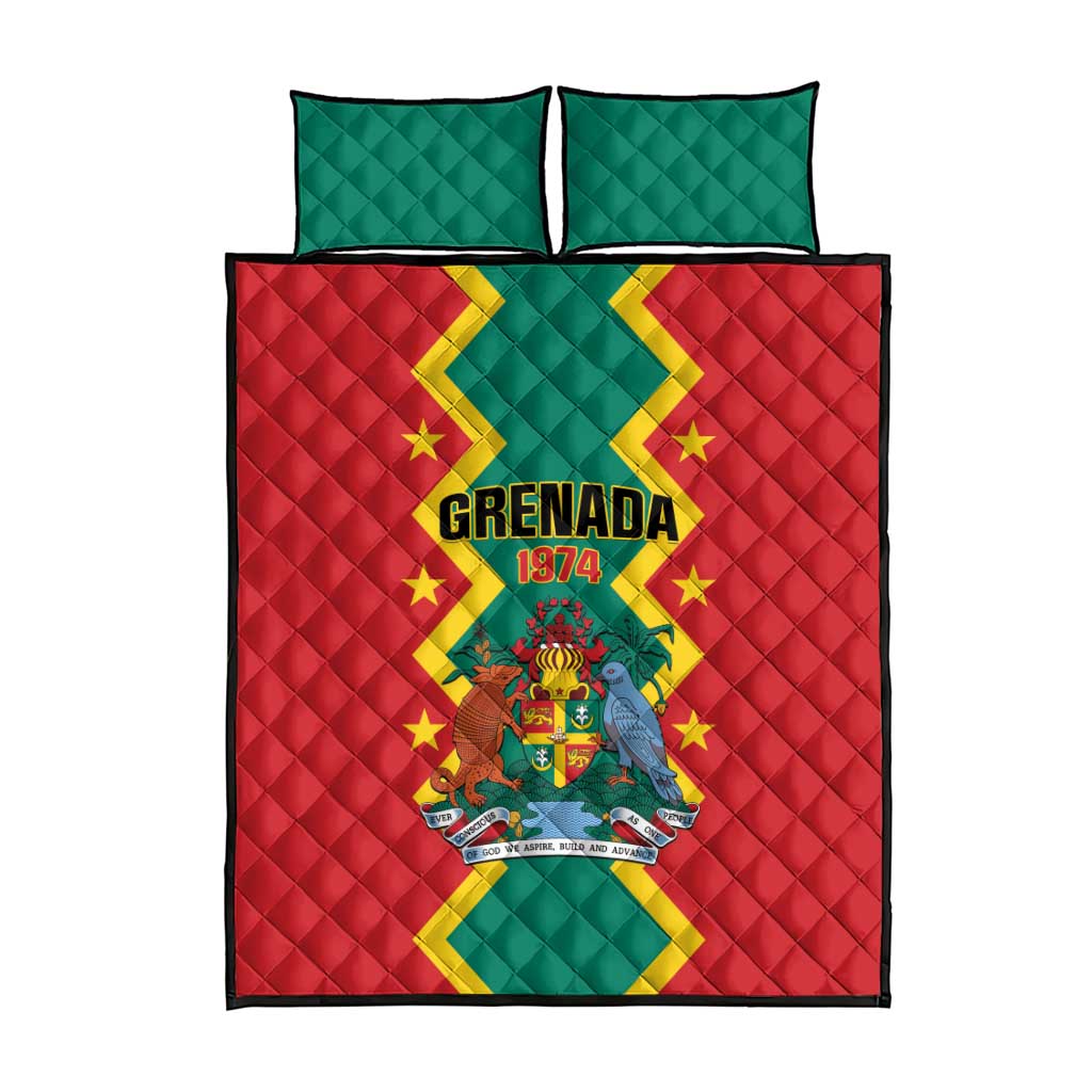 Grenada 1974 Quilt Bed Set Proud To Be Grenadian