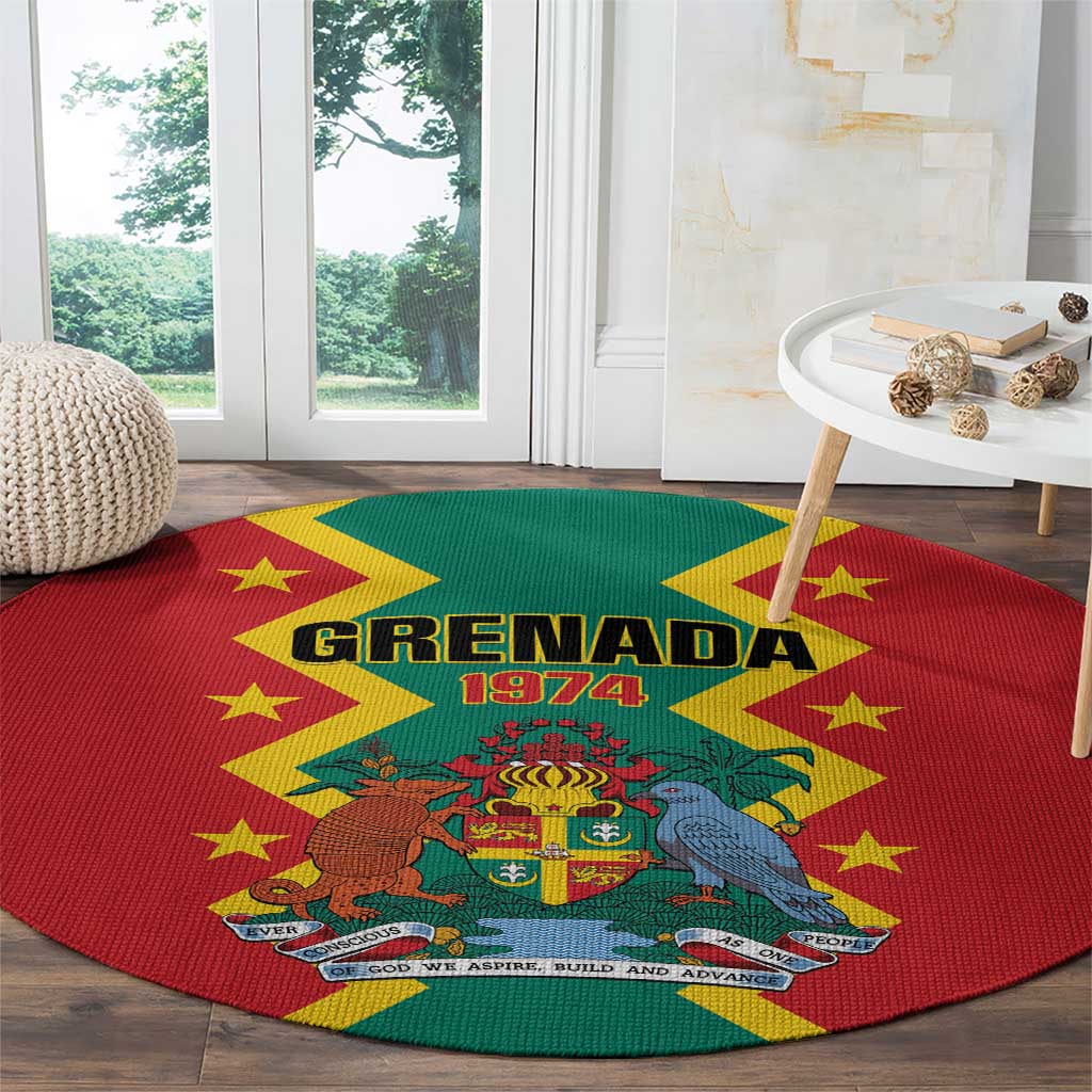 Grenada 1974 Round Carpet Proud To Be Grenadian