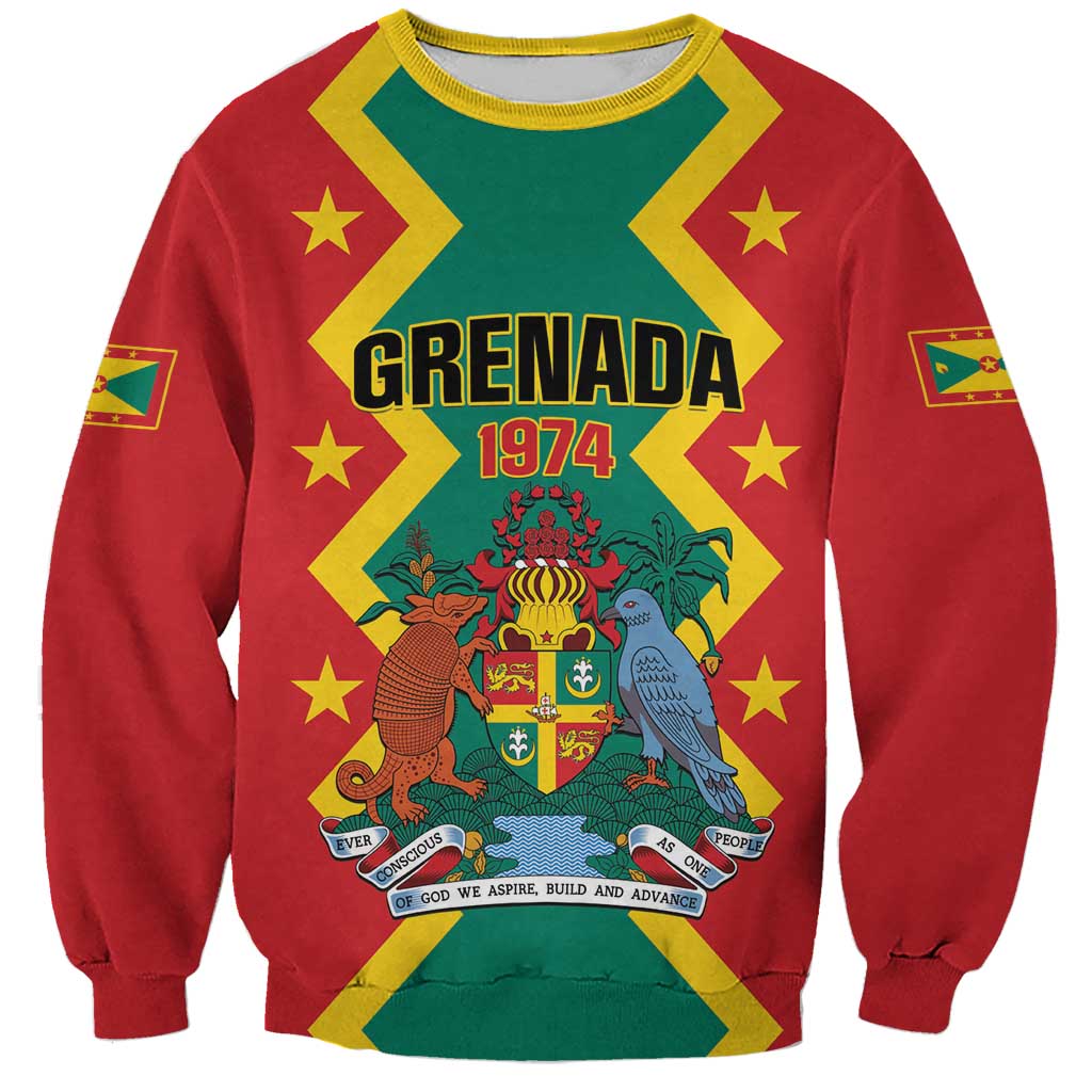 Personalized Grenada 1974 Sweatshirt Proud To Be Grenadian