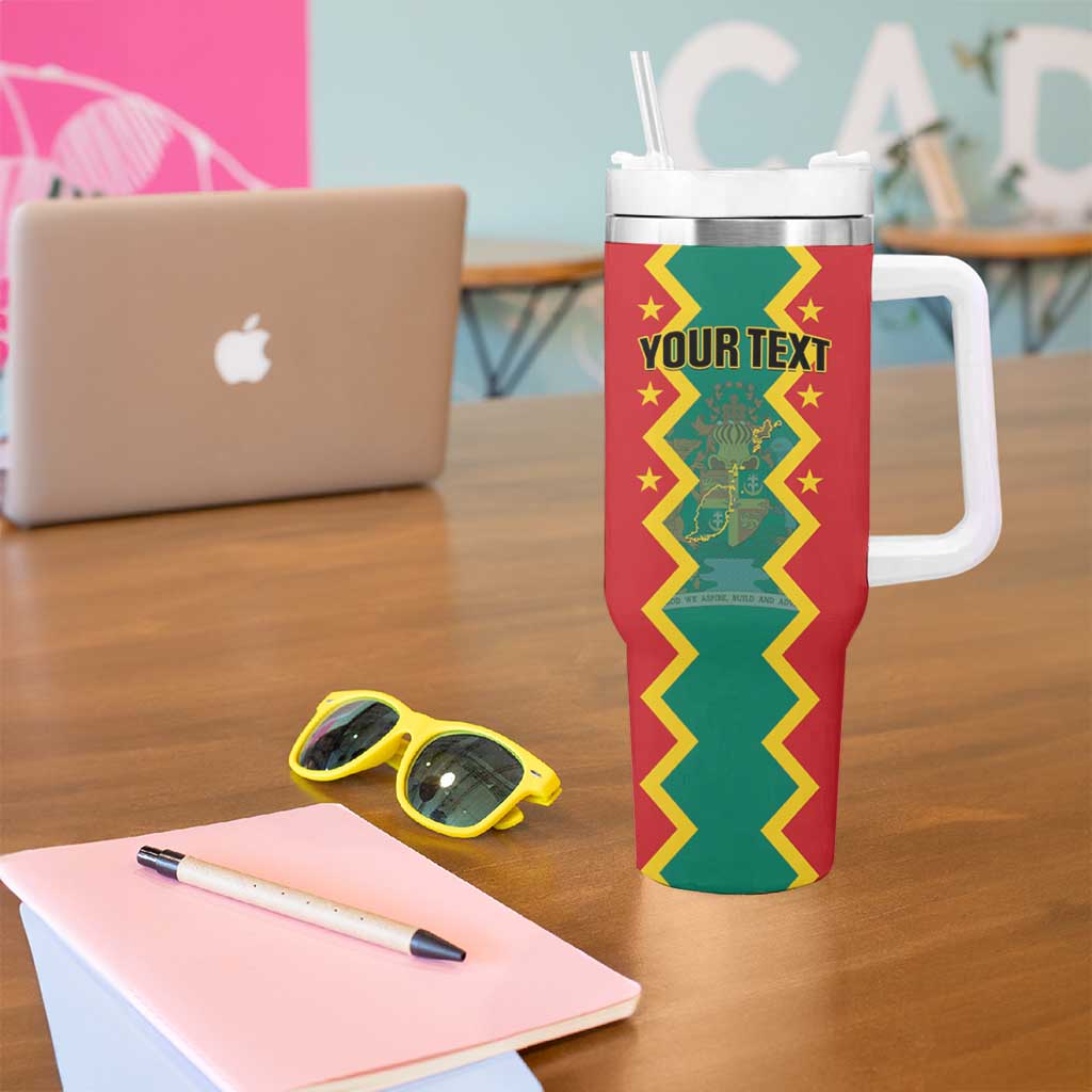 Personalized Grenada 1974 Tumbler With Handle Proud To Be Grenadian