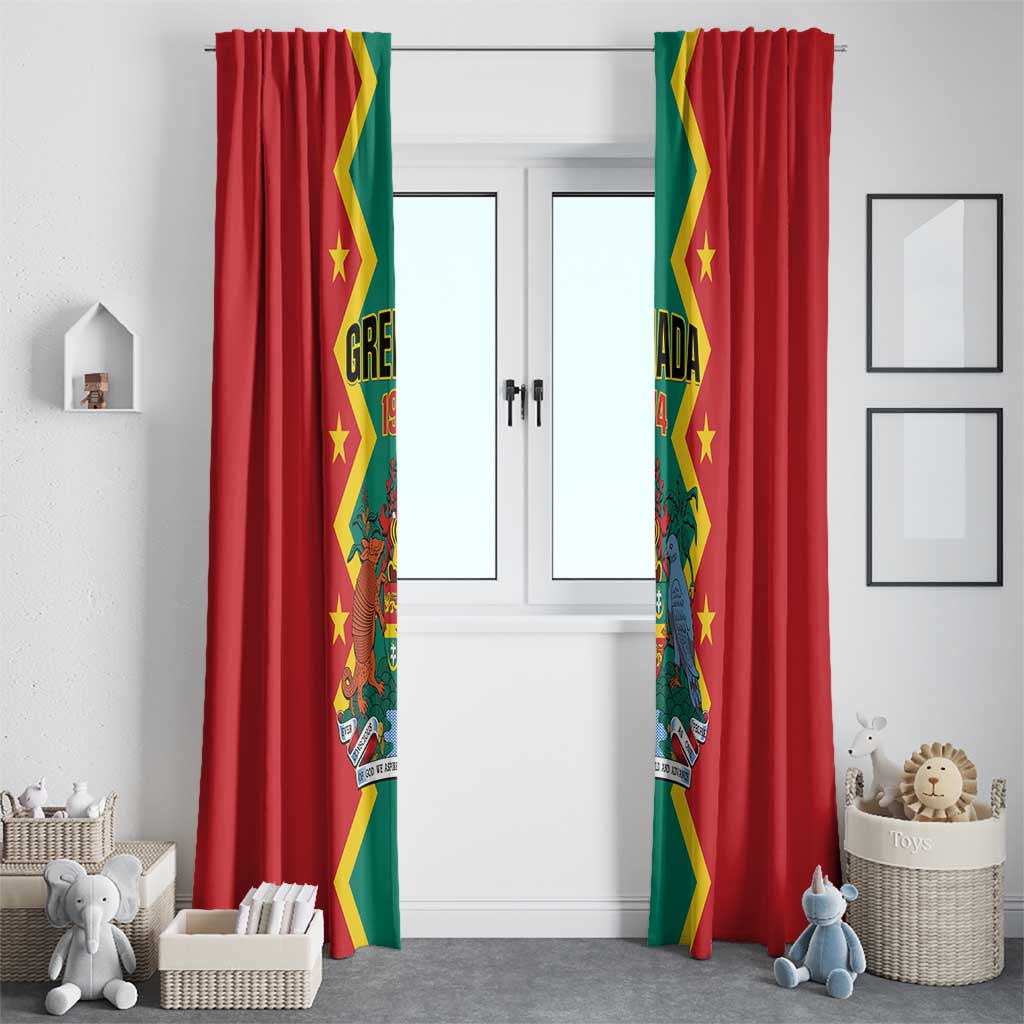 Grenada 1974 Window Curtain Proud To Be Grenadian