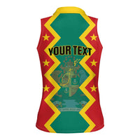 Personalized Grenada 1974 Women Sleeveless Polo Shirt Proud To Be Grenadian