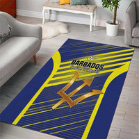 Barbados Football Area Rug Go Champions Bajan Tridents