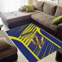 Barbados Football Area Rug Go Champions Bajan Tridents