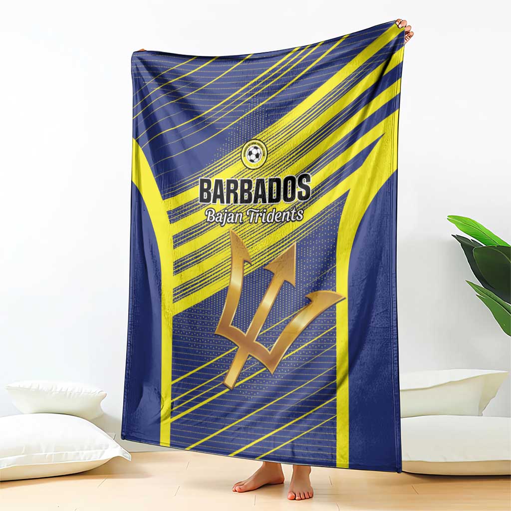 Barbados Football Blanket Go Champions Bajan Tridents