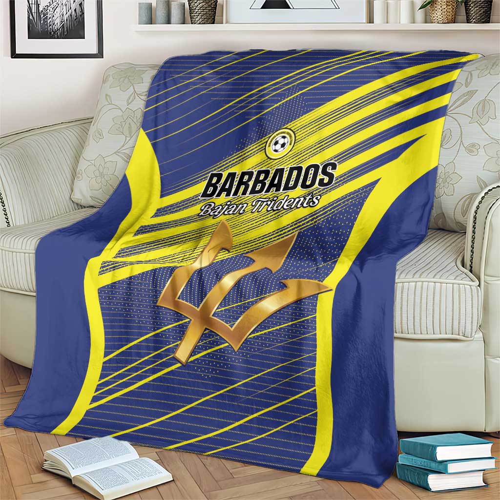 Barbados Football Blanket Go Champions Bajan Tridents