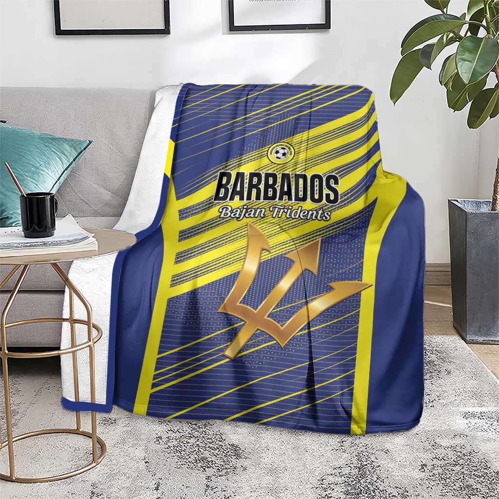 Barbados Football Blanket Go Champions Bajan Tridents