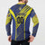 Custom Barbados Football Button Sweatshirt Go Champions Bajan Tridents