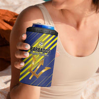 Custom Barbados Football 4 in 1 Can Cooler Tumbler Go Champions Bajan Tridents