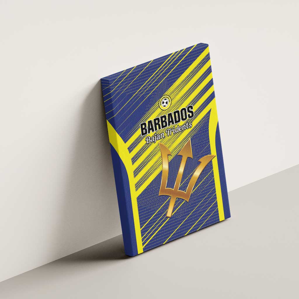 Barbados Football Canvas Wall Art Go Champions Bajan Tridents