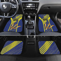 Barbados Football Car Mats Go Champions Bajan Tridents