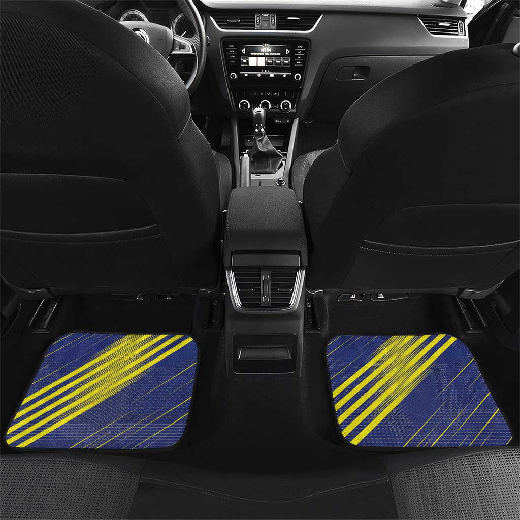 Barbados Football Car Mats Go Champions Bajan Tridents