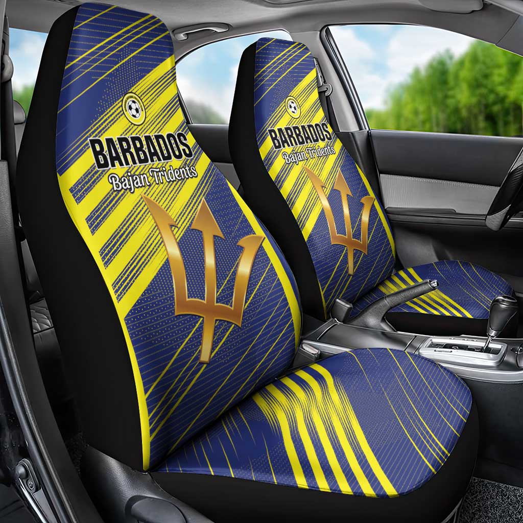 Barbados Football Car Seat Cover Go Champions Bajan Tridents