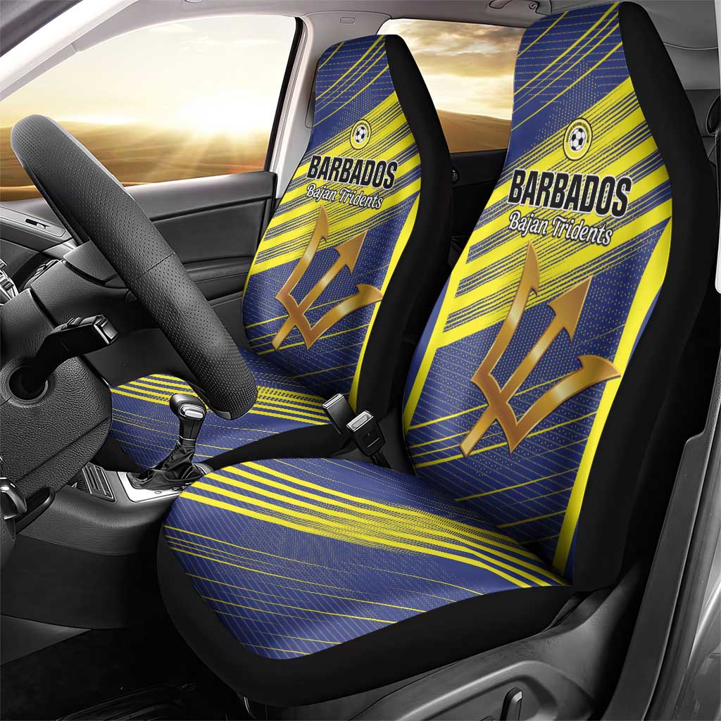 Barbados Football Car Seat Cover Go Champions Bajan Tridents