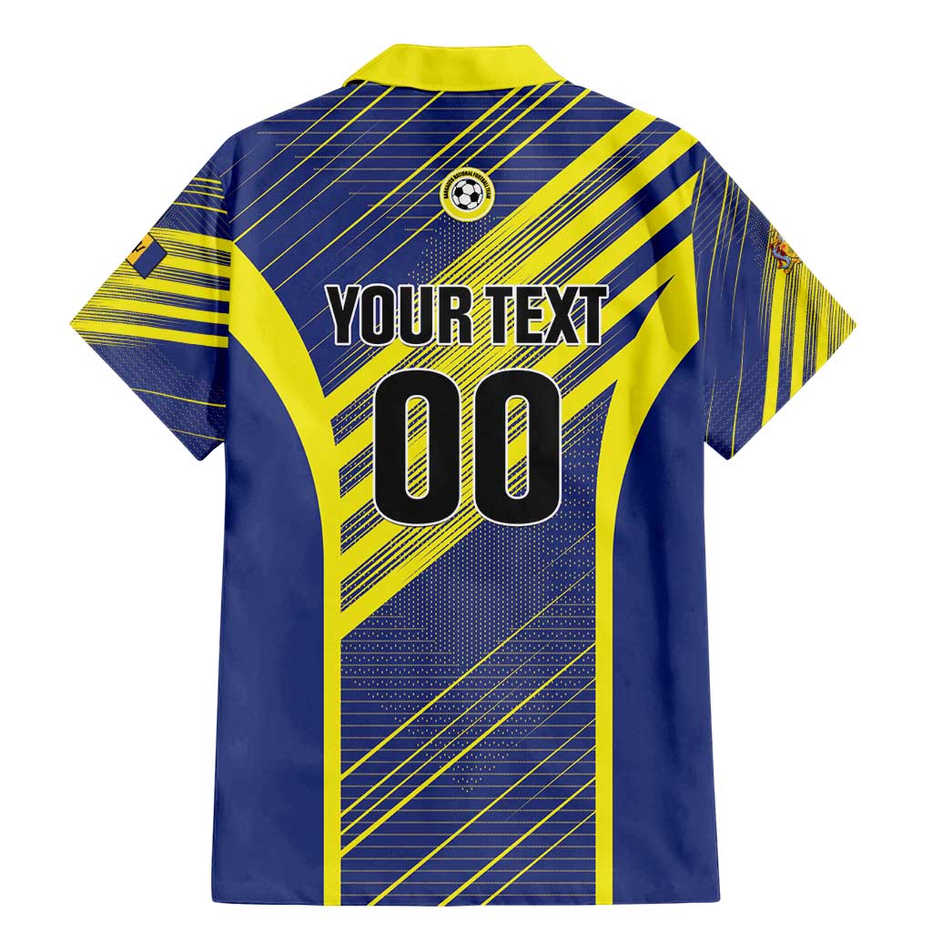 Custom Barbados Football Family Matching Mermaid Dress and Hawaiian Shirt Go Champions Bajan Tridents