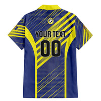 Custom Barbados Football Family Matching Mermaid Dress and Hawaiian Shirt Go Champions Bajan Tridents