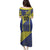 Custom Barbados Football Family Matching Puletasi and Hawaiian Shirt Go Champions Bajan Tridents