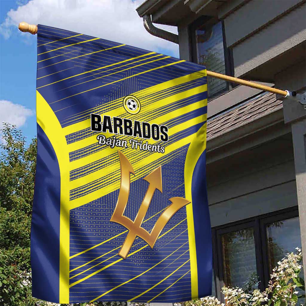 Barbados Football Garden Flag Go Champions Bajan Tridents