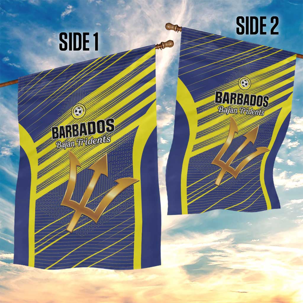 Barbados Football Garden Flag Go Champions Bajan Tridents