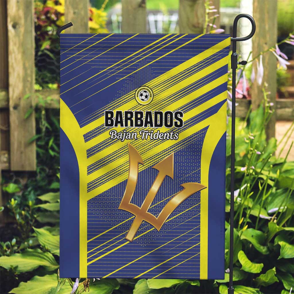 Barbados Football Garden Flag Go Champions Bajan Tridents