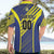 Custom Barbados Football Hawaiian Shirt Go Champions Bajan Tridents