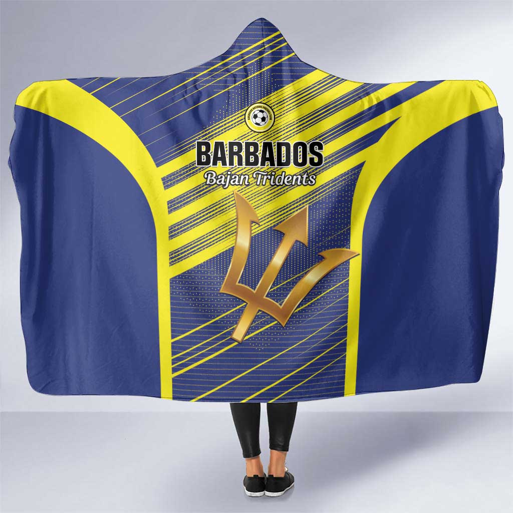 Barbados Football Hooded Blanket Go Champions Bajan Tridents