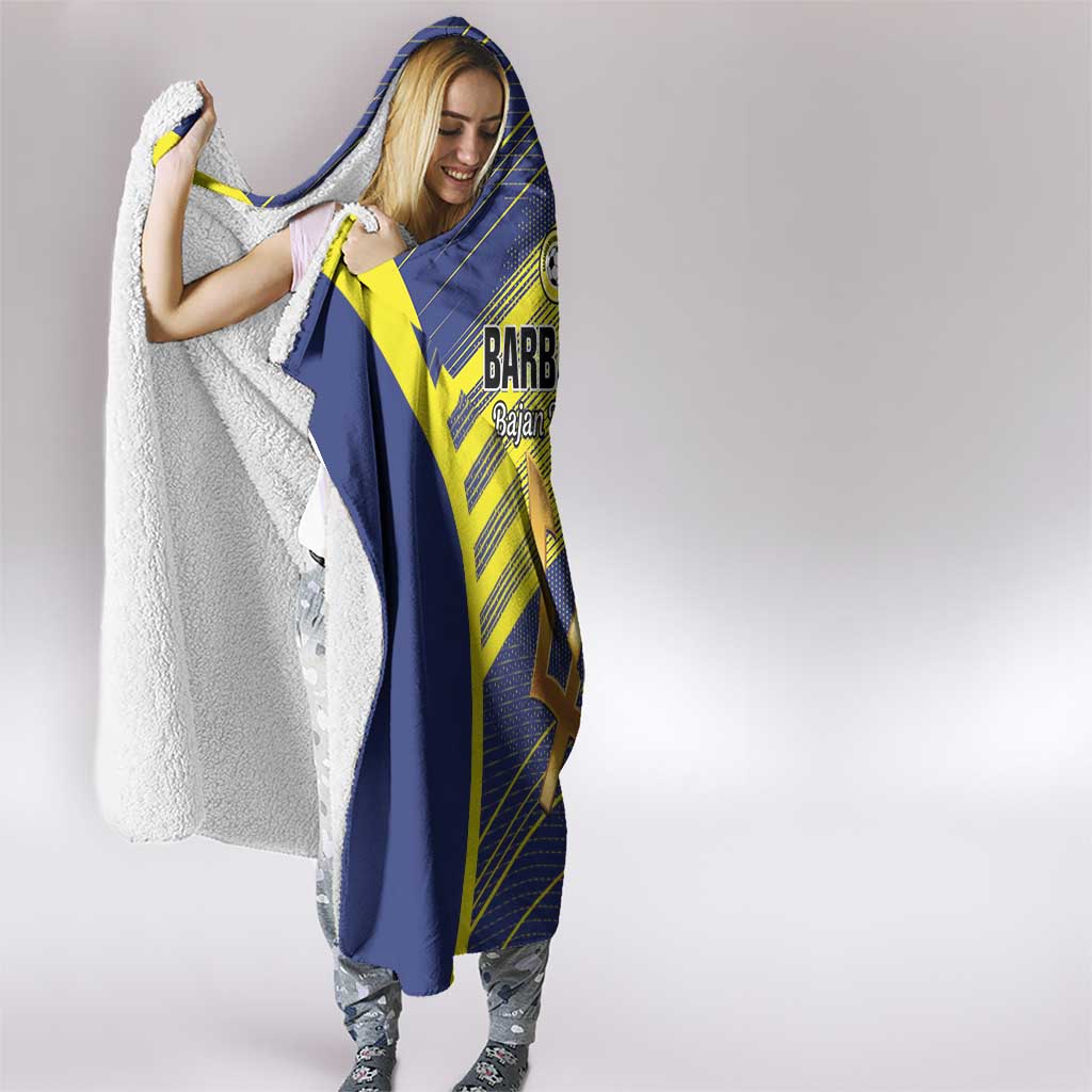 Barbados Football Hooded Blanket Go Champions Bajan Tridents