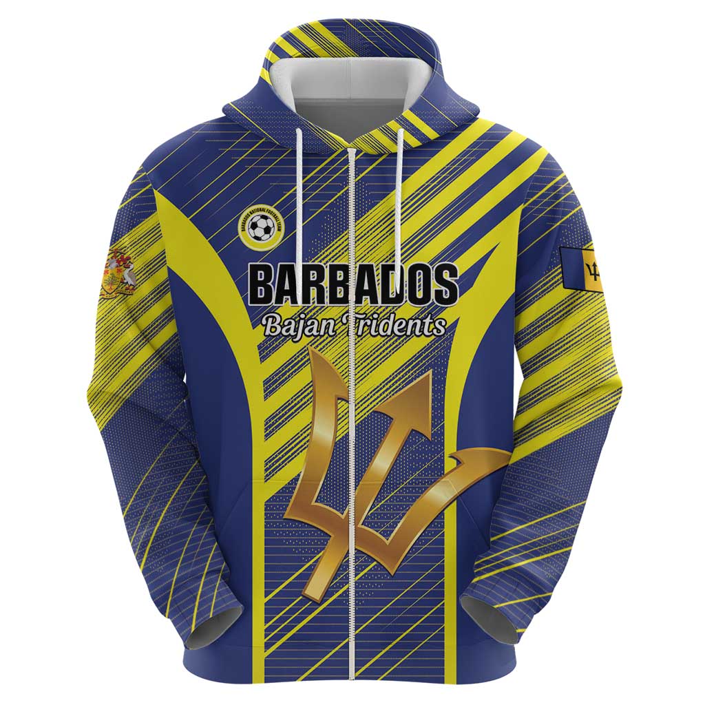 Custom Barbados Football Hoodie Go Champions Bajan Tridents