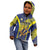 Custom Barbados Football Kid Hoodie Go Champions Bajan Tridents