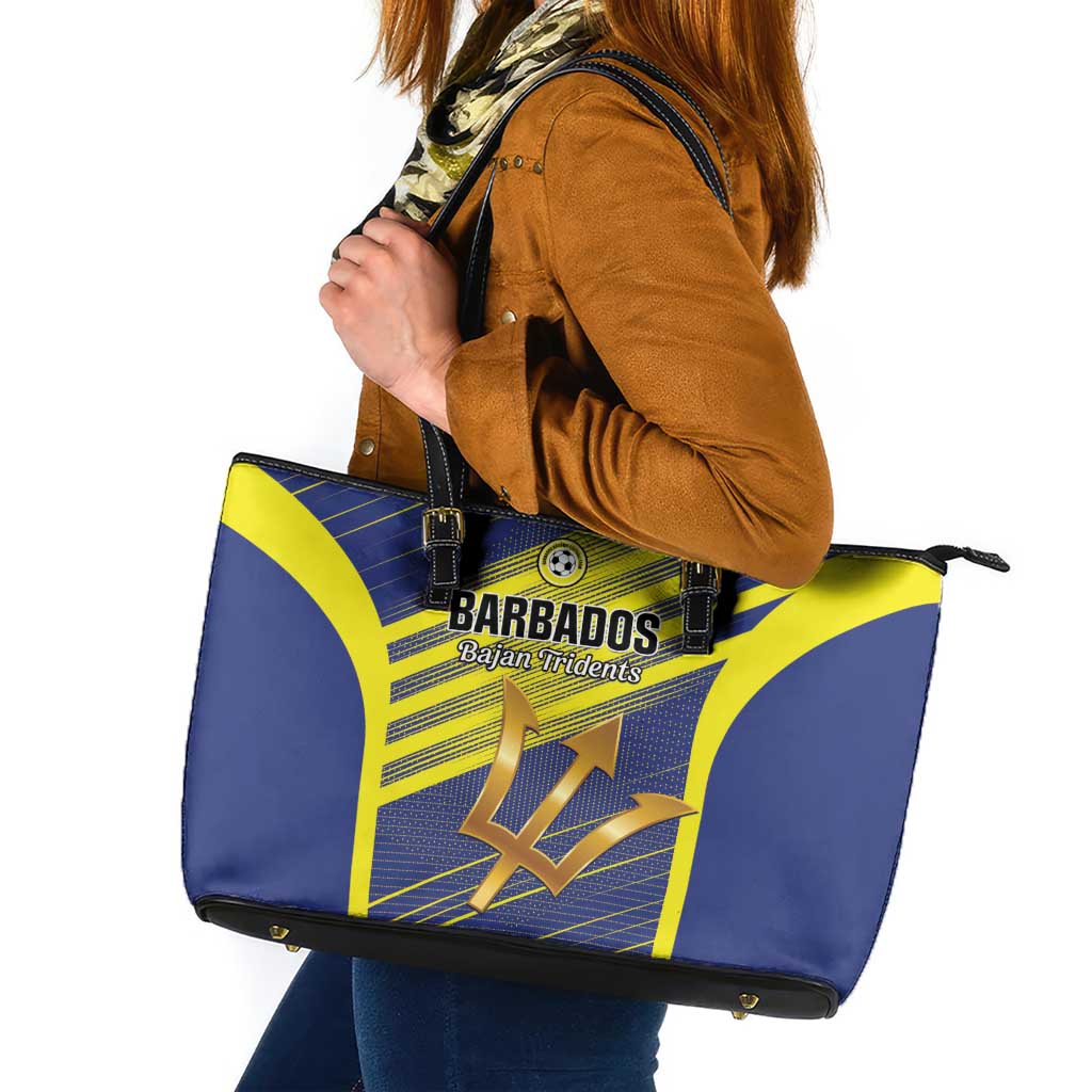 Barbados Football Leather Tote Bag Go Champions Bajan Tridents
