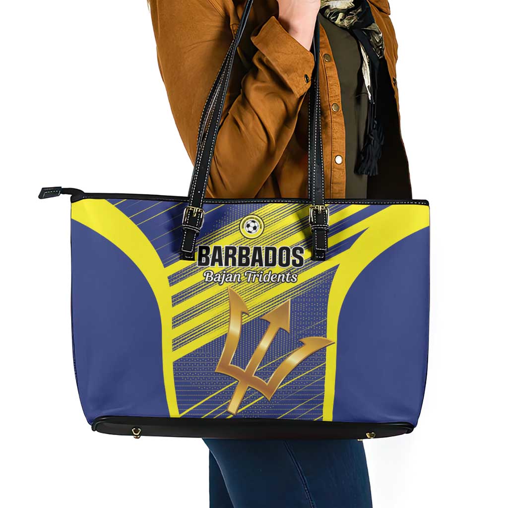 Barbados Football Leather Tote Bag Go Champions Bajan Tridents