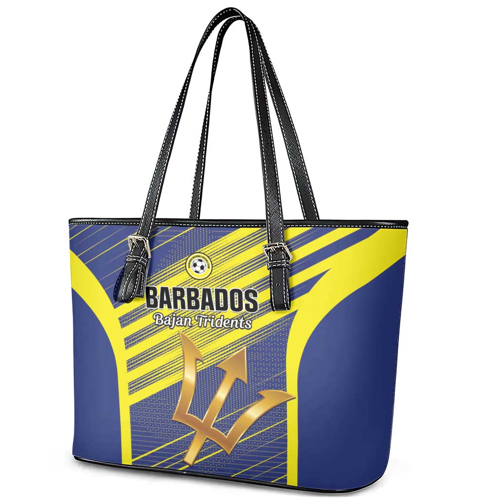 Barbados Football Leather Tote Bag Go Champions Bajan Tridents
