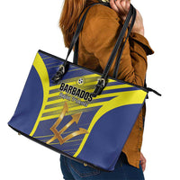Barbados Football Leather Tote Bag Go Champions Bajan Tridents