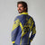 Custom Barbados Football Long Sleeve Polo Shirt Go Champions Bajan Tridents