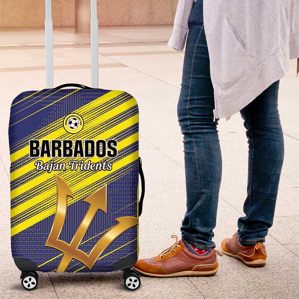Barbados Football Luggage Cover Go Champions Bajan Tridents